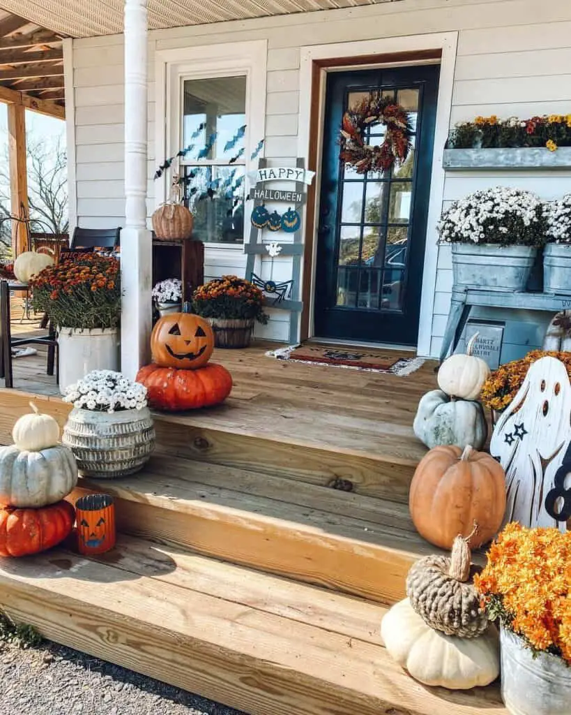 Pumpkin Stair Decoration