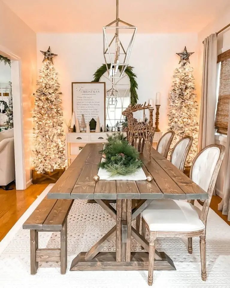Rattan Reindeer Centerpieces