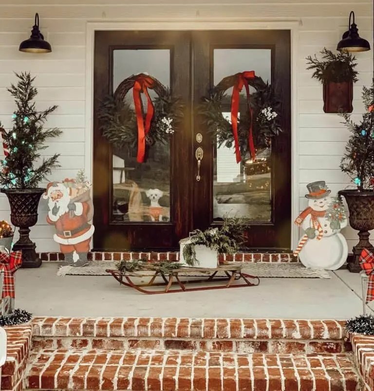 Red Bow Wreaths