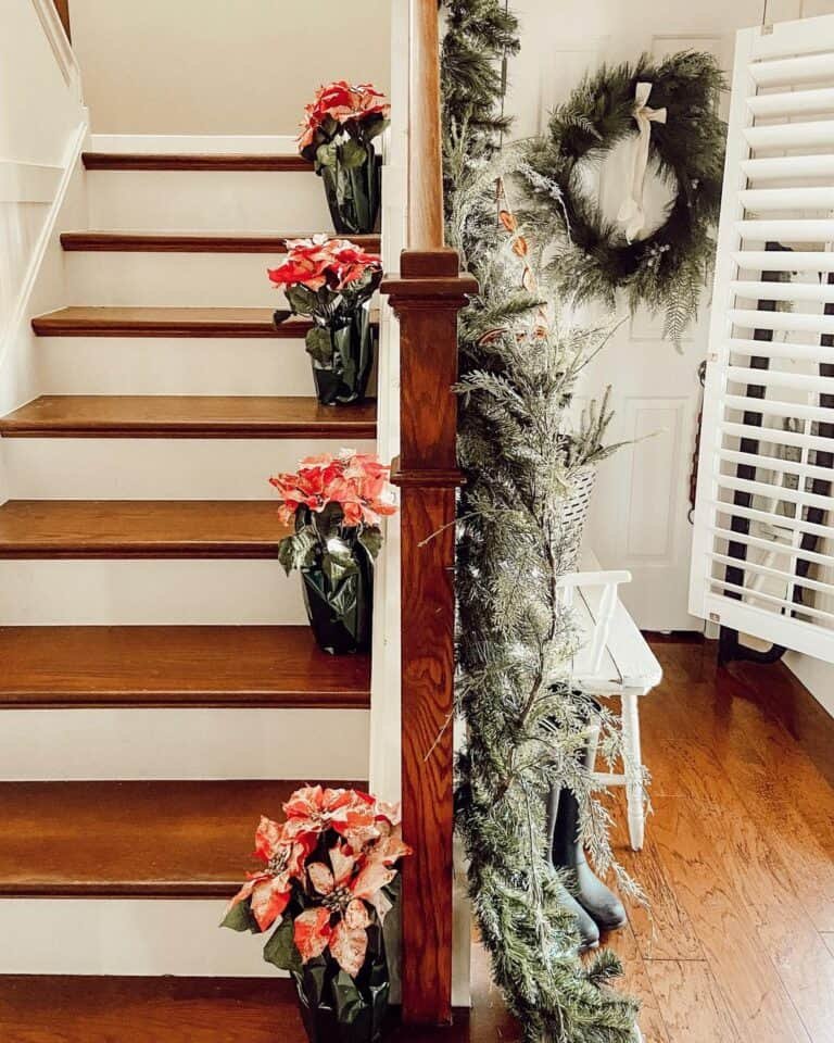 Red Flower Staircase