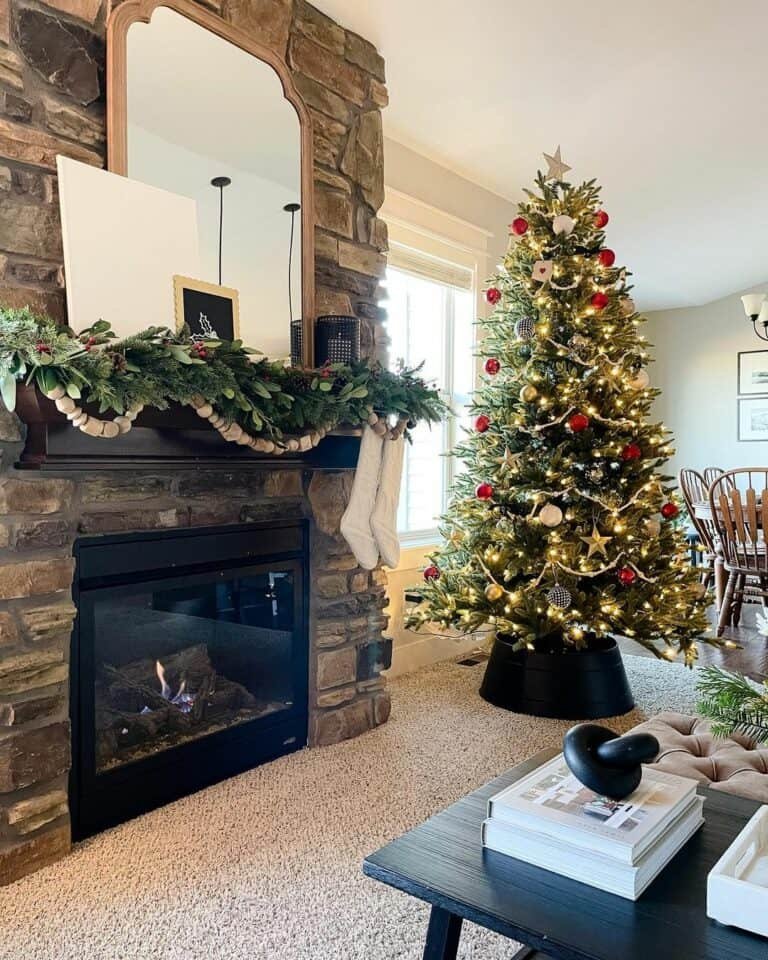 Red Gold Christmas Tree
