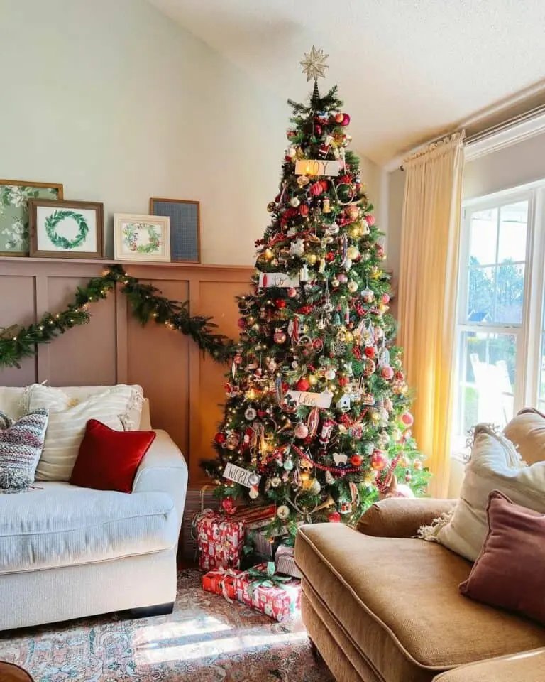 Red Gold White Tree