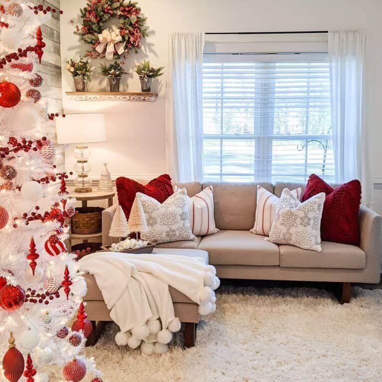 Red Living Room Accents