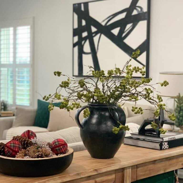 Red Plaid Baubles