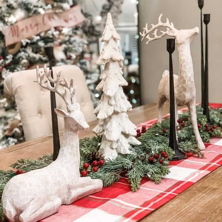 Red Plaid Table Runner