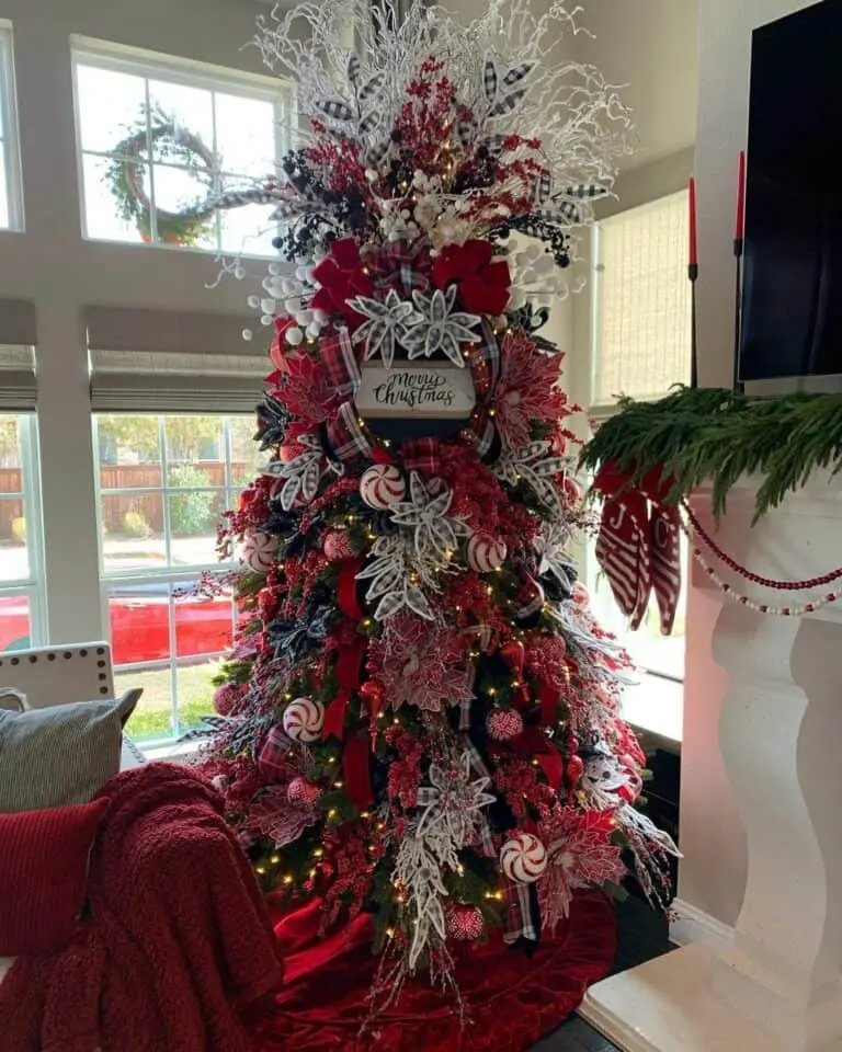 Red White Christmas Trees
