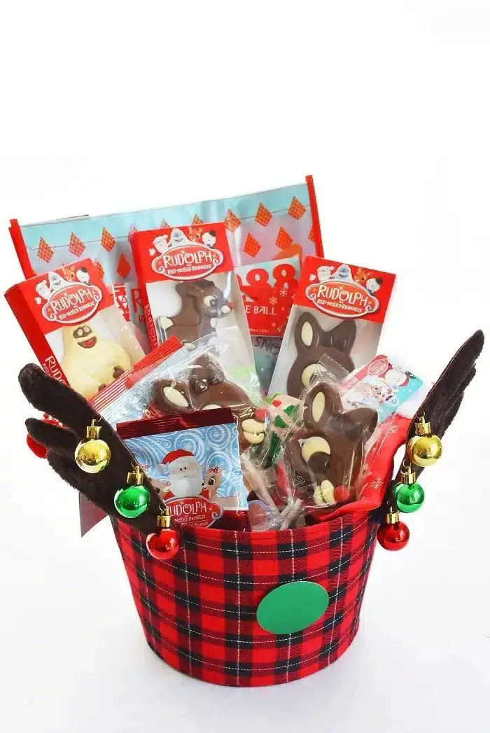 Reindeer-Themed Basket