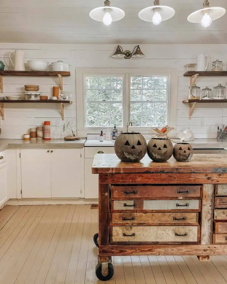 Rustic Kitchen Island Decor