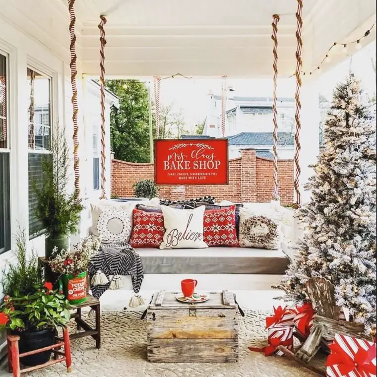 Rustic Porch Swing