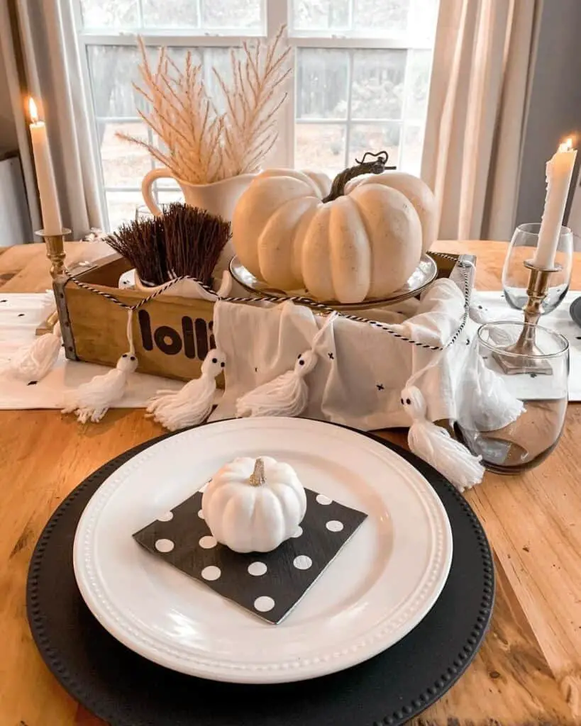 Rustic Vintage Halloween Centerpiece