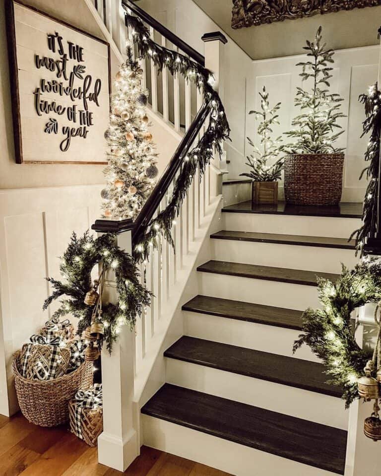 Rustic Wood Staircase