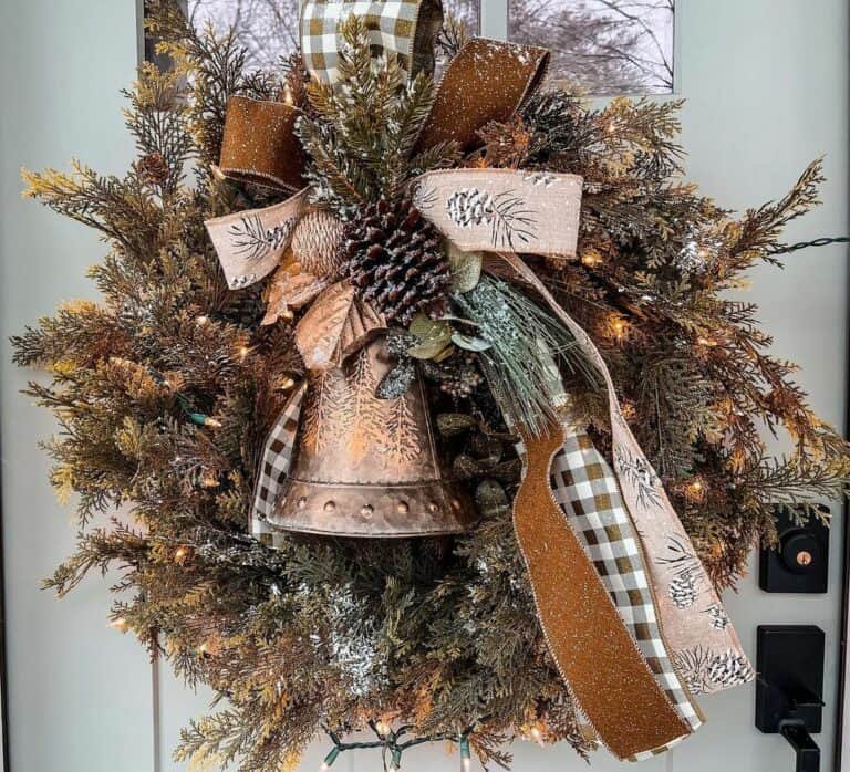 Rustic Wreath Lights