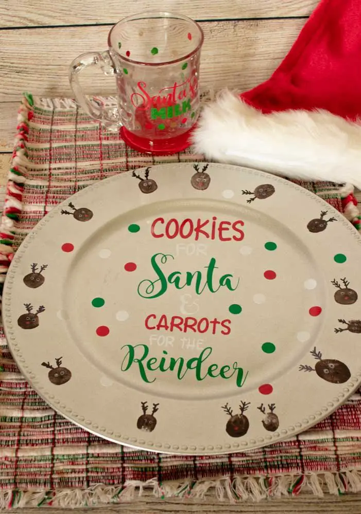 Santa Cookie Plate