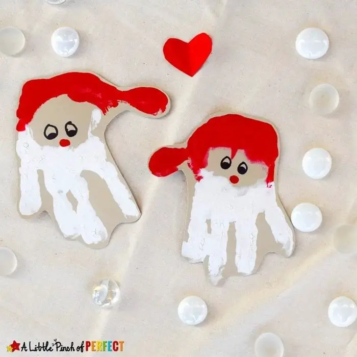 Santa Handprint Craft