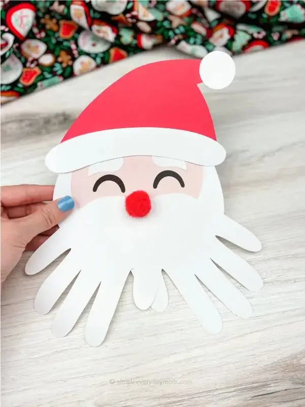 Santa Handprint Craft