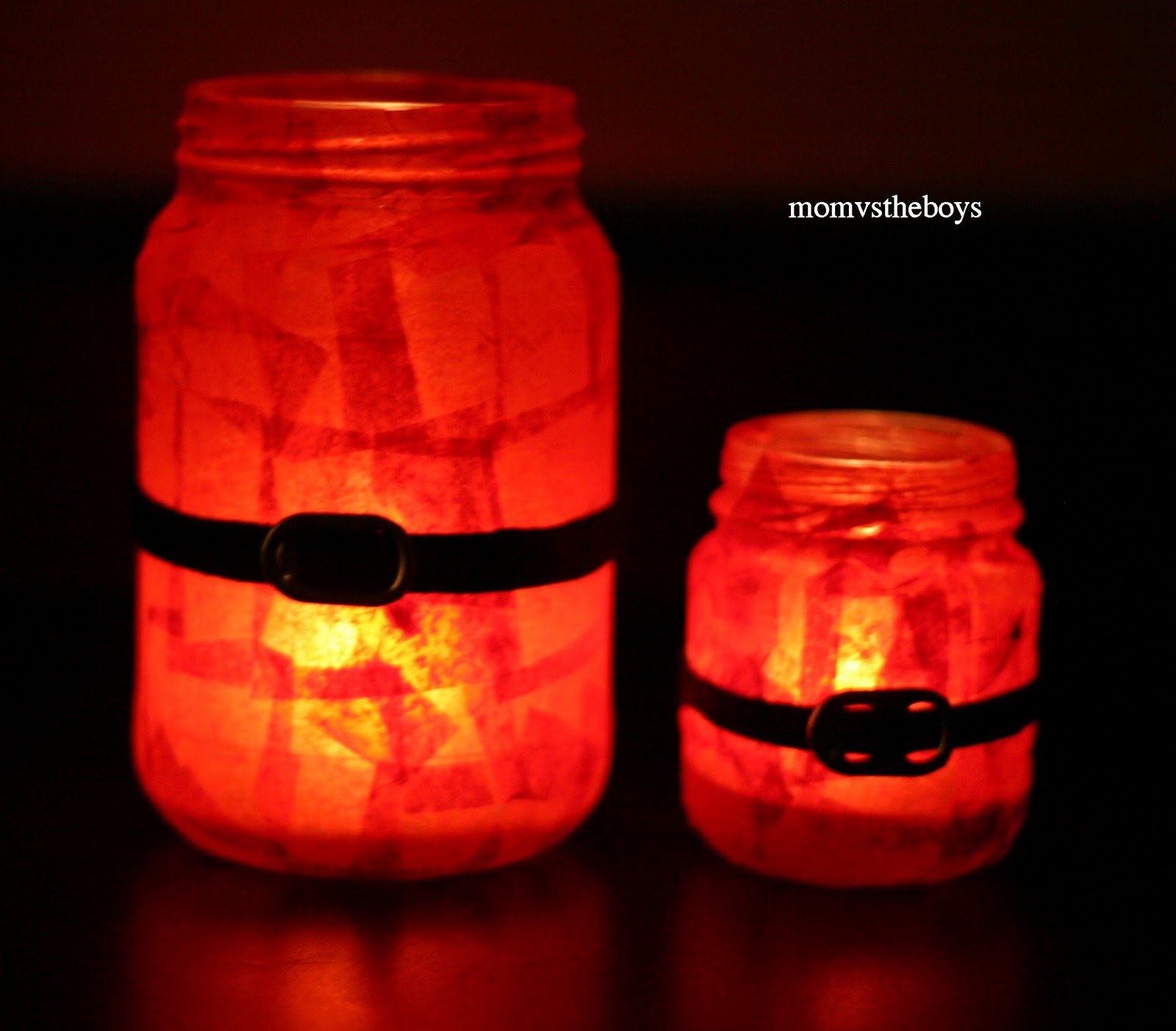 Santa Jar Candles