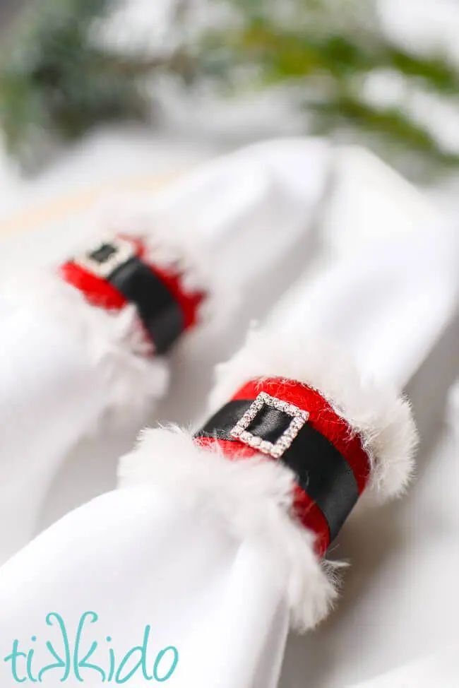 Santa Napkin Rings