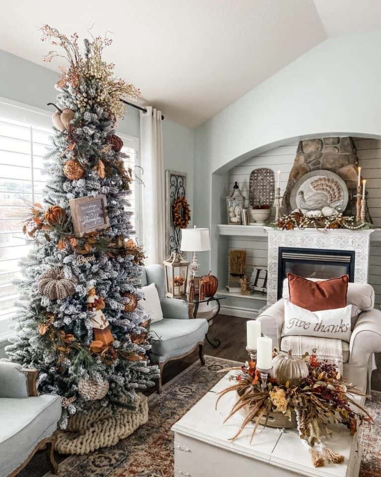 Shiplap Fireplace Nook