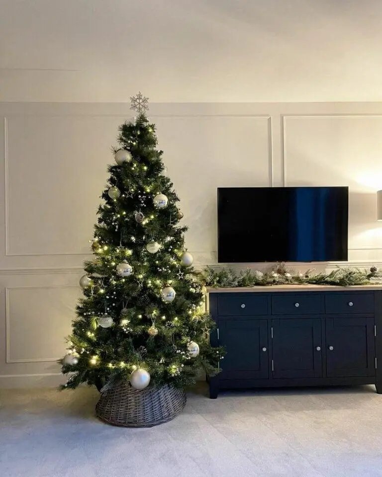 Silver Baubles Pine