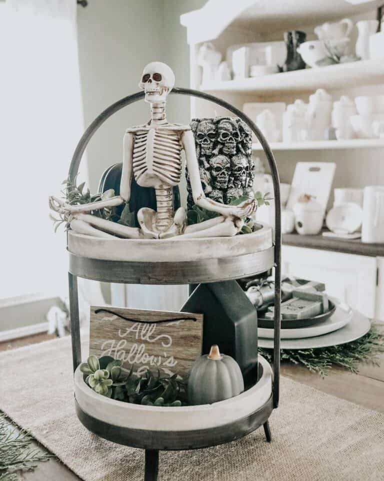 Skeleton Decor Kitchen Display