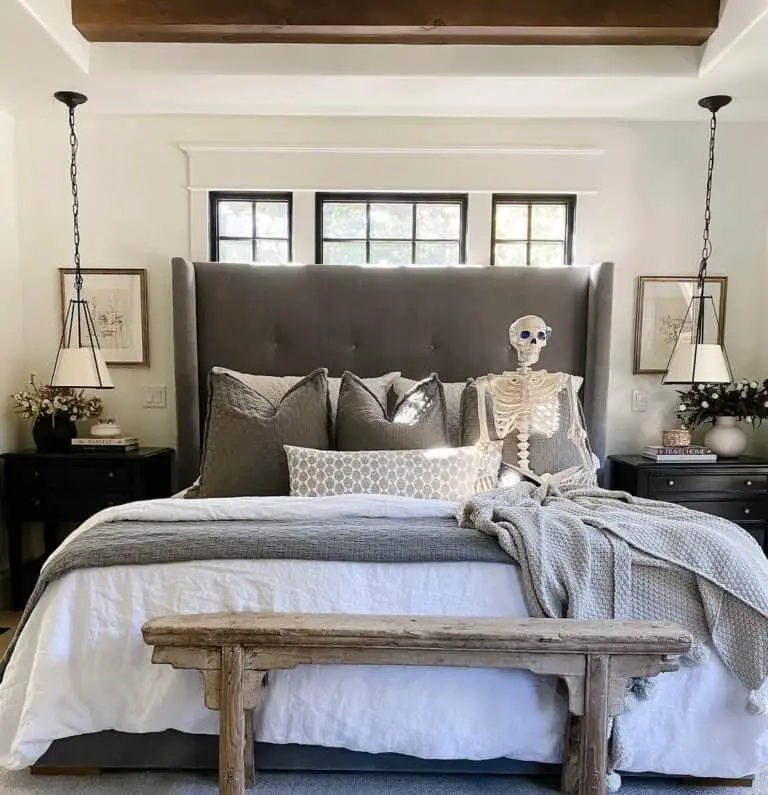 Skeleton Themed Bedroom Decor