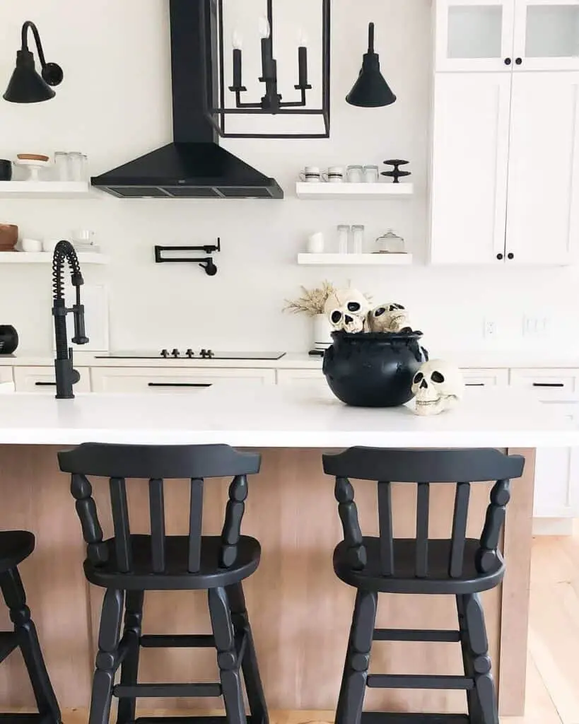 Skull Cauldron Display