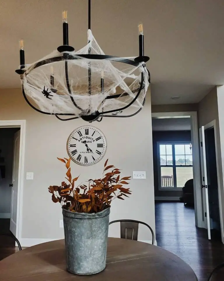 Spider Web Chandelier Decor