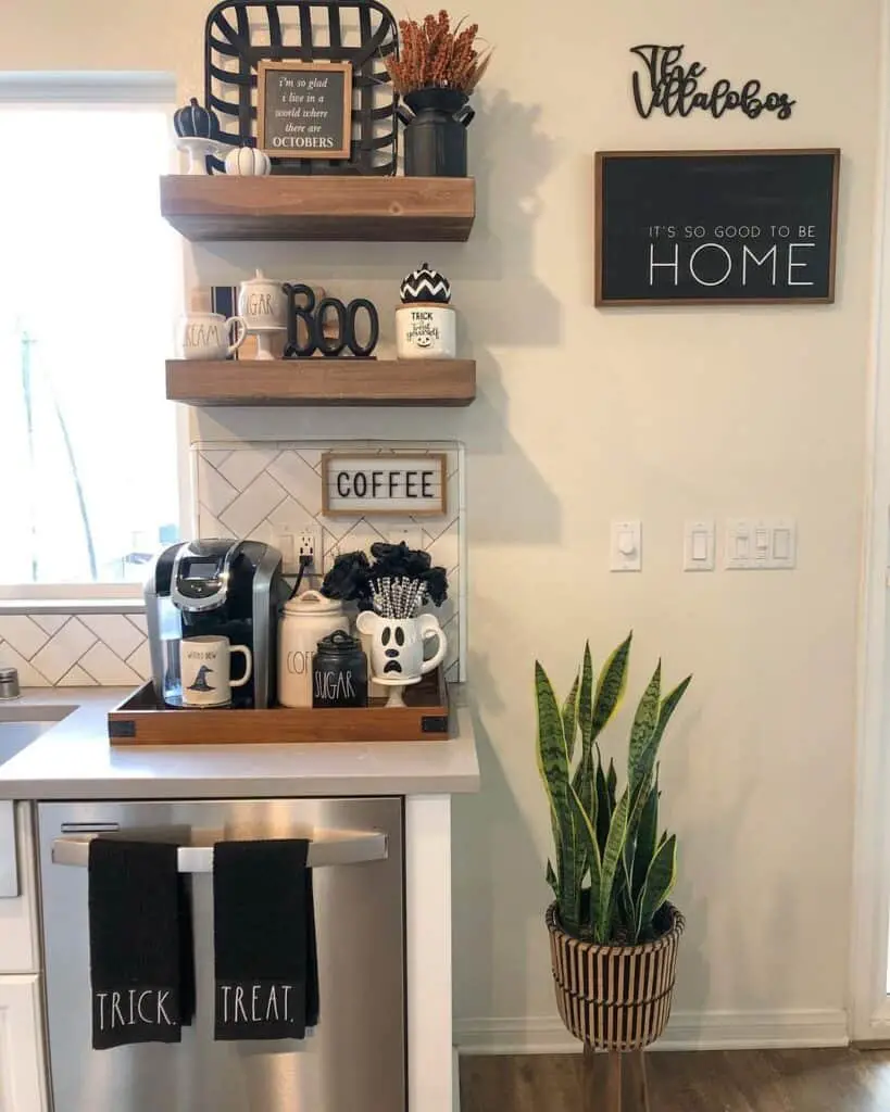 Spooky Coffee Bar Decor