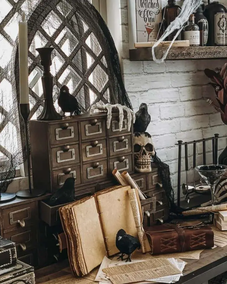 Spooky Halloween Desk Decor