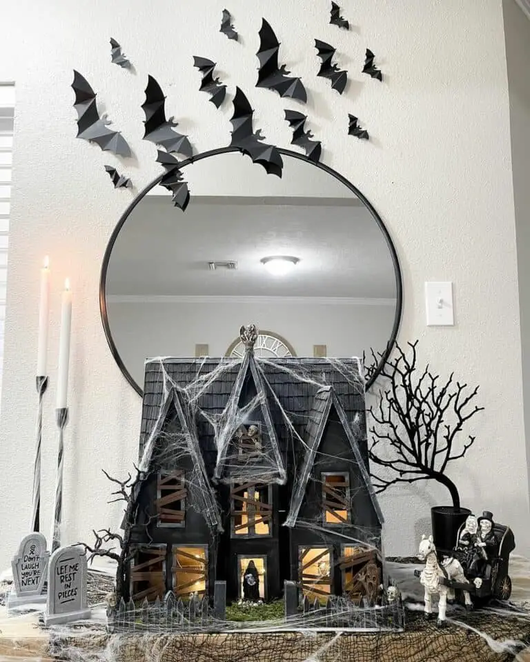 Spooky Haunted House Entryway
