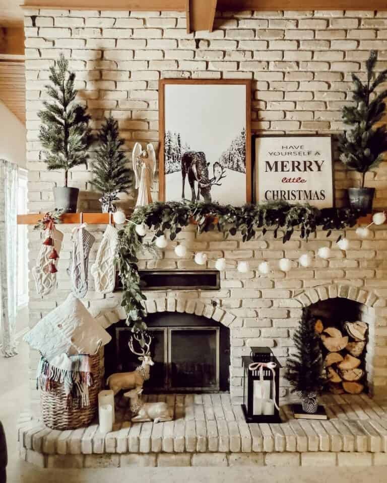 Stone Hearth Reindeer