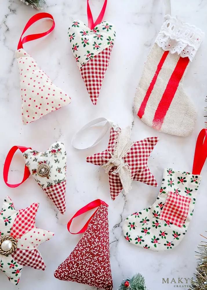 Stuffed Holiday Ornaments