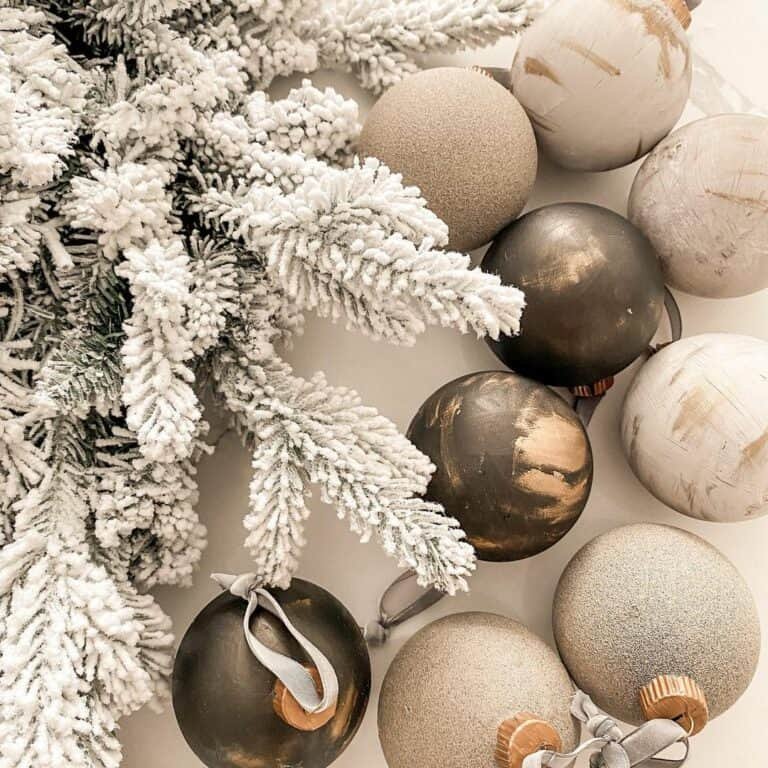 Textured Paint Ornaments