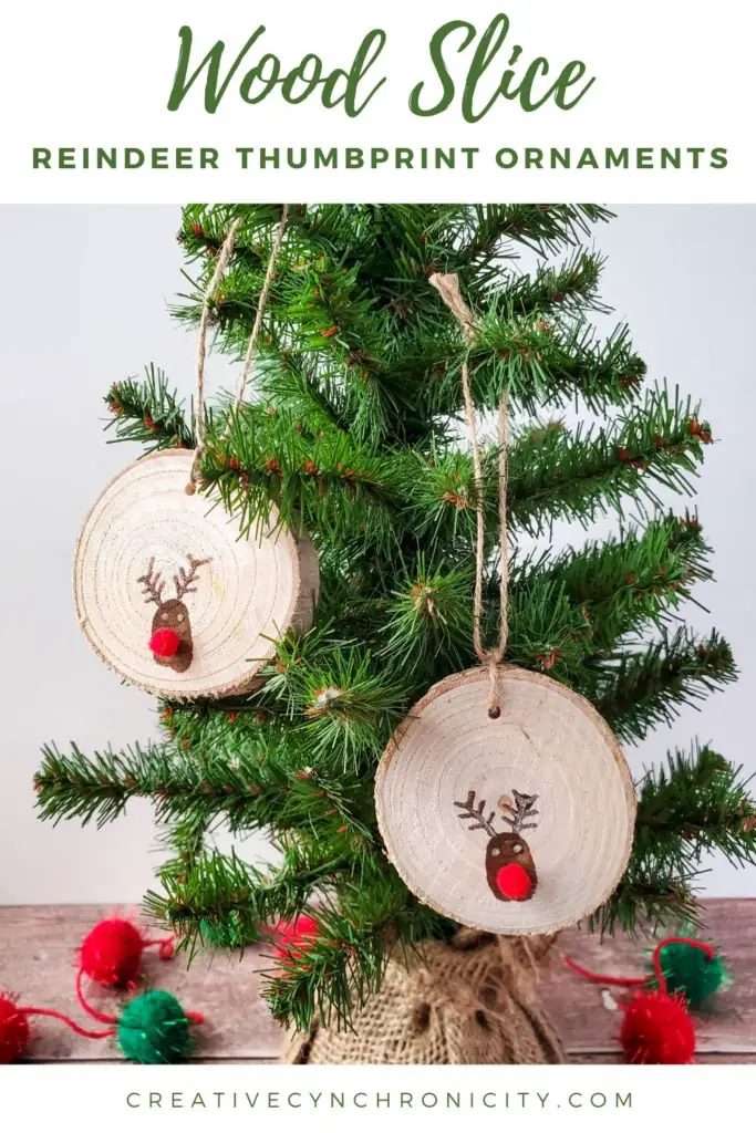 Thumbprint Reindeer Ornaments