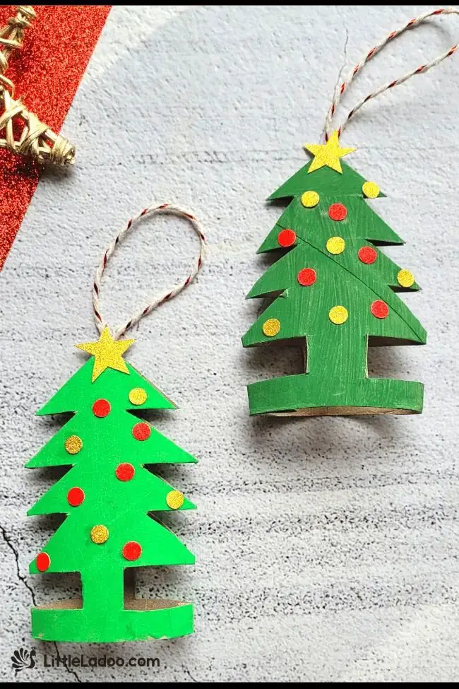 Toilet Paper Roll Ornaments