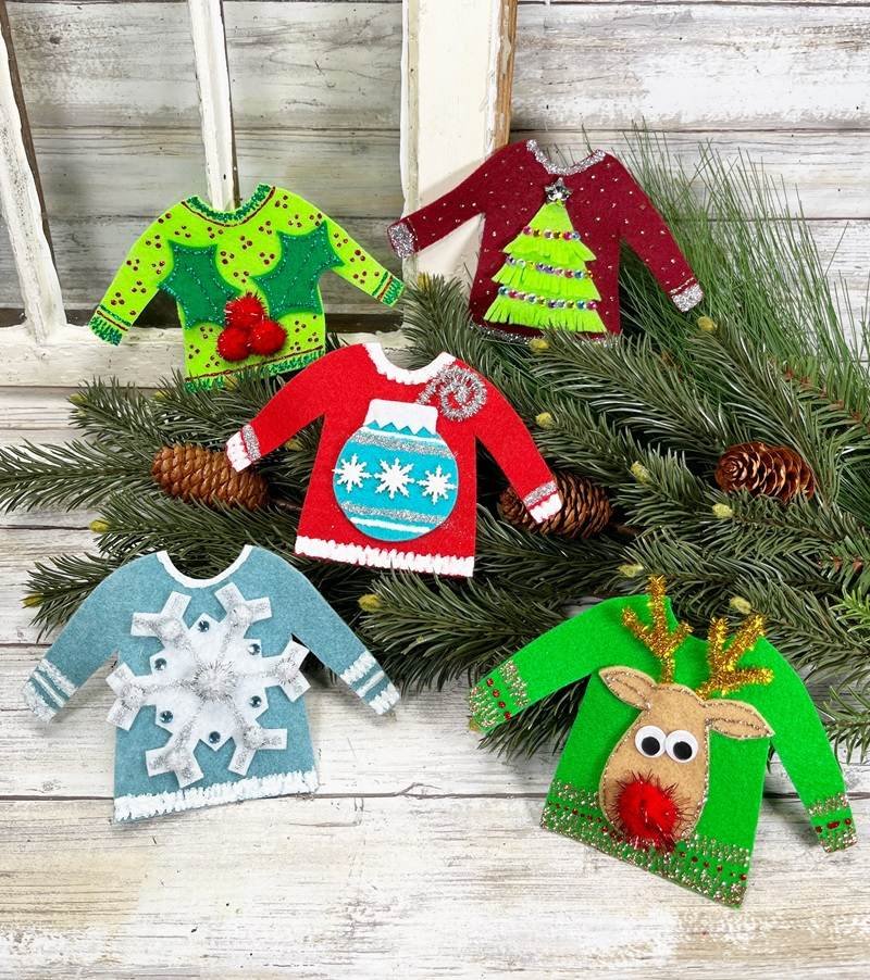 Ugly Sweater Ornaments