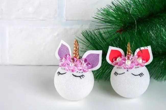 Unicorn Christmas Ornaments