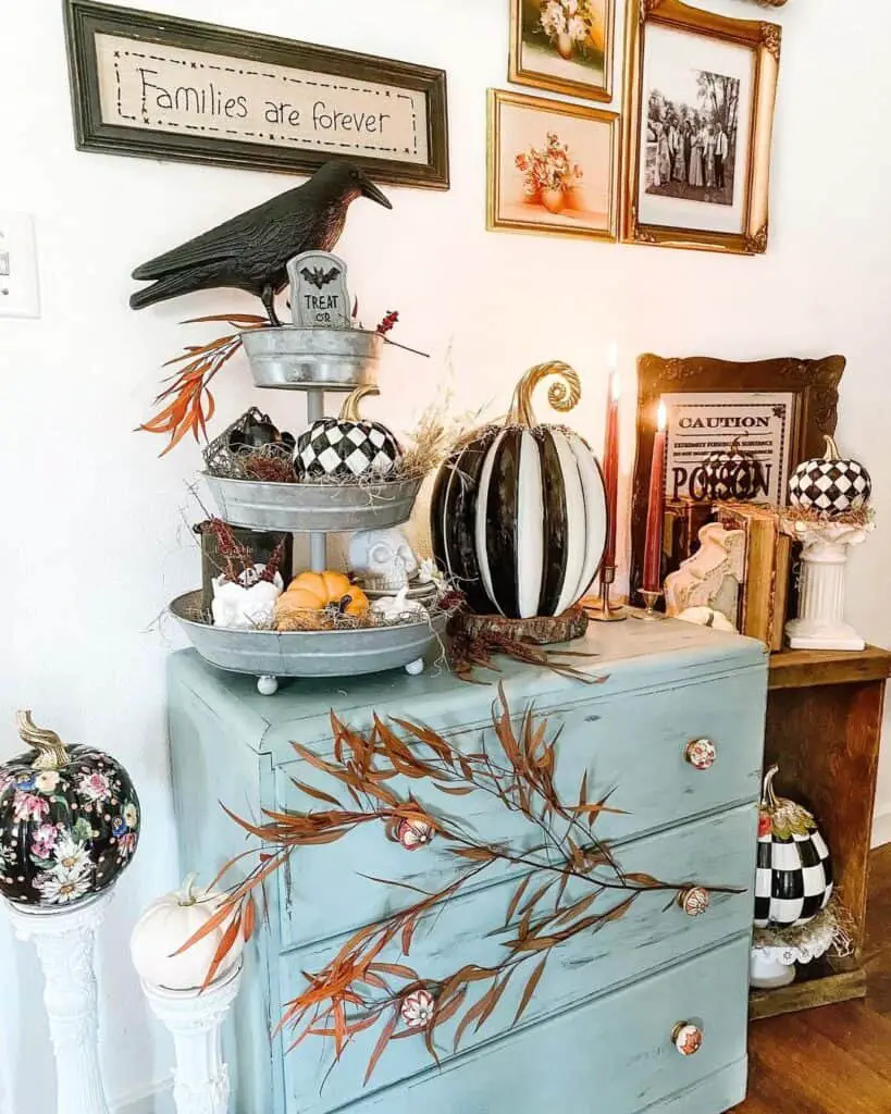 Variety of Faux Pumpkins