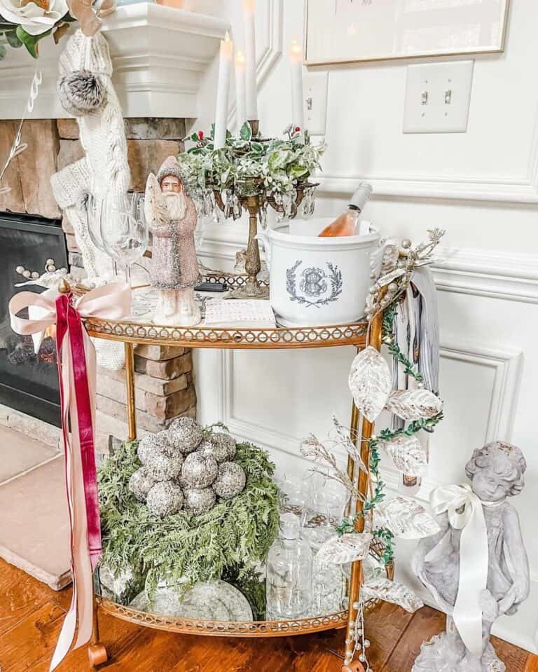 Vintage Bar Cart Ornaments