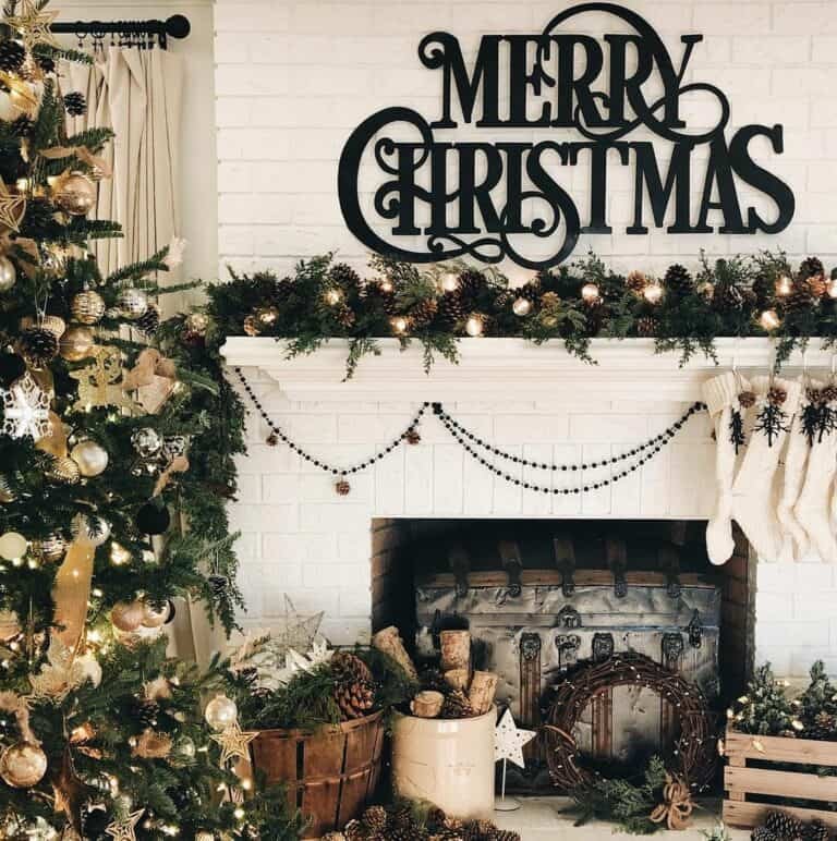Vintage Black White Decor