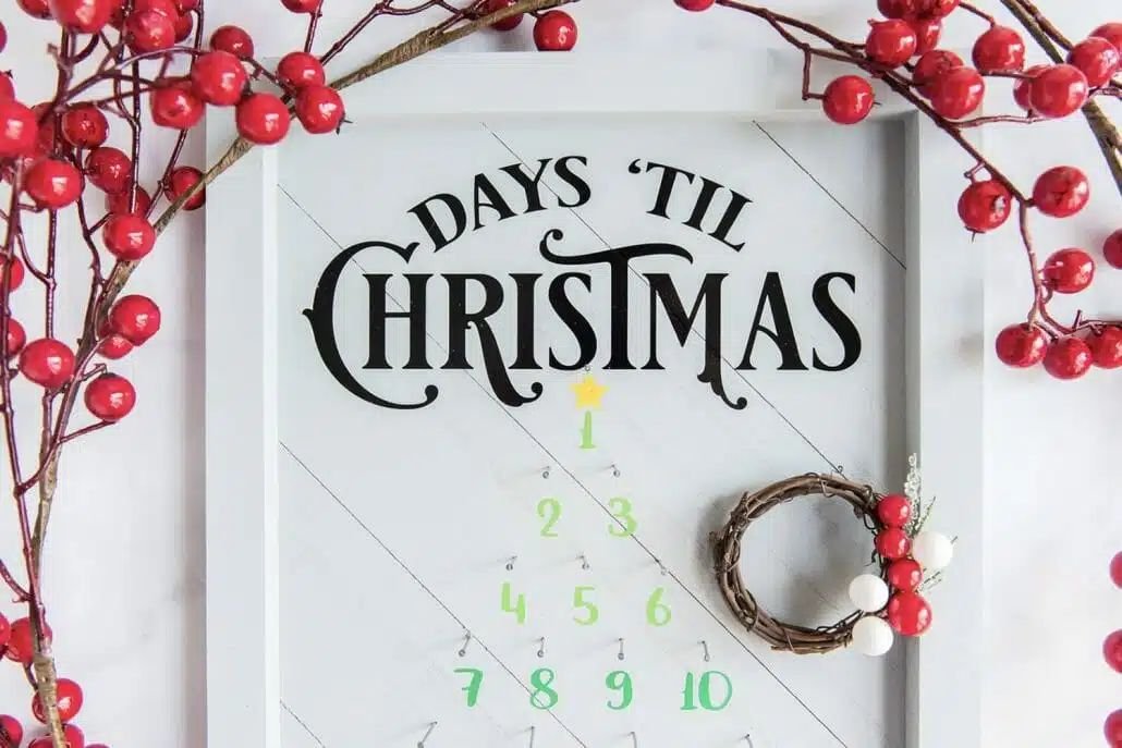 Vinyl Countdown Sign