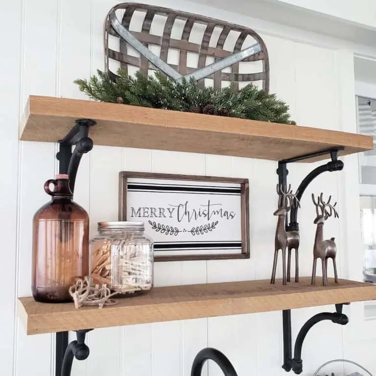 Wall Mounted Wood Shelves