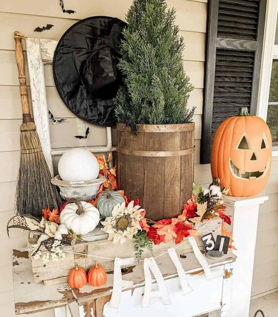 Whimsical Halloween Porch Decor