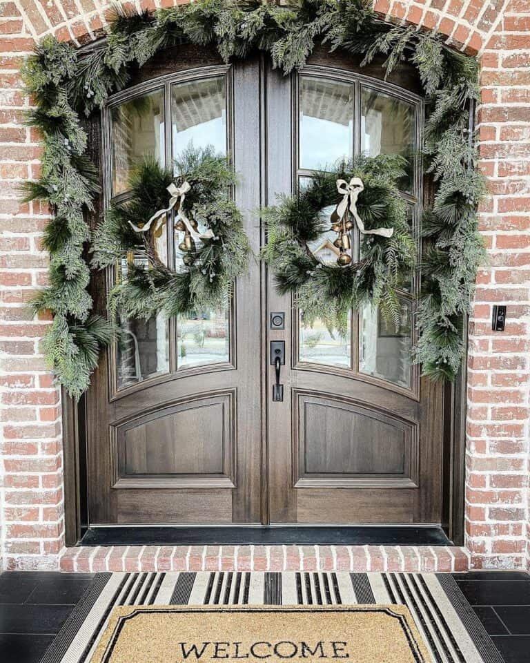 White Bow Wreaths
