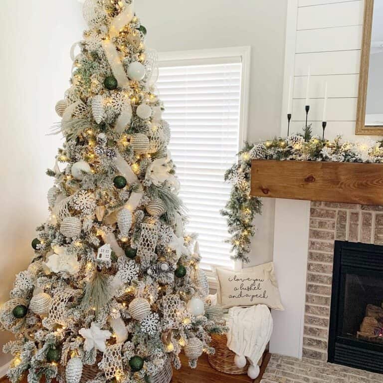 White Burlap Tree