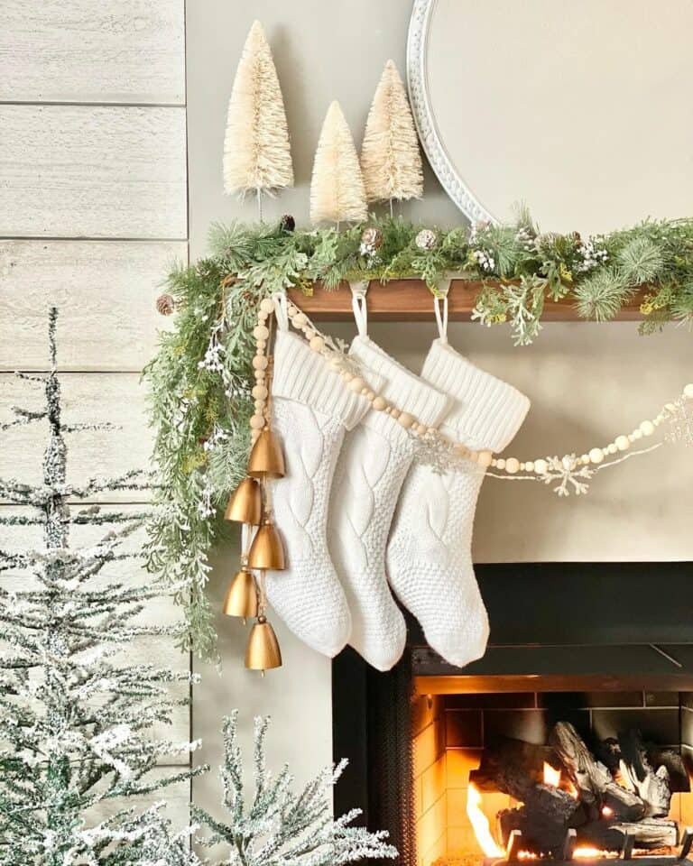 White Christmas Stockings