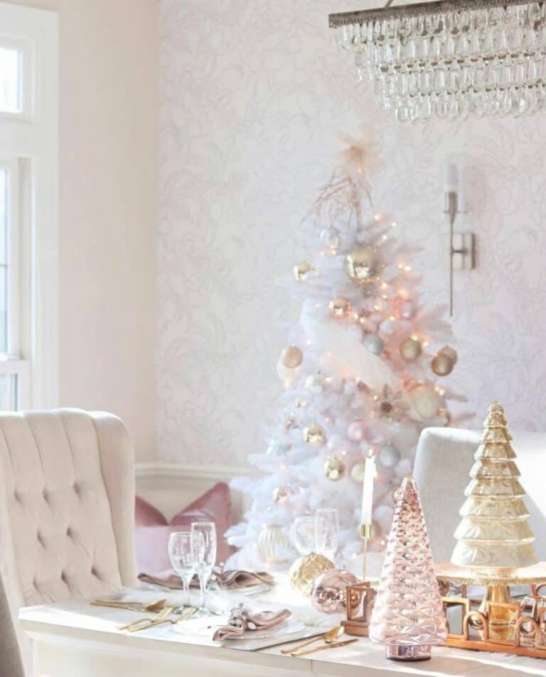 White Christmas Trees
