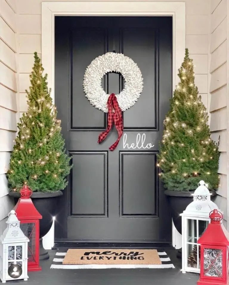 White Christmas Wreath