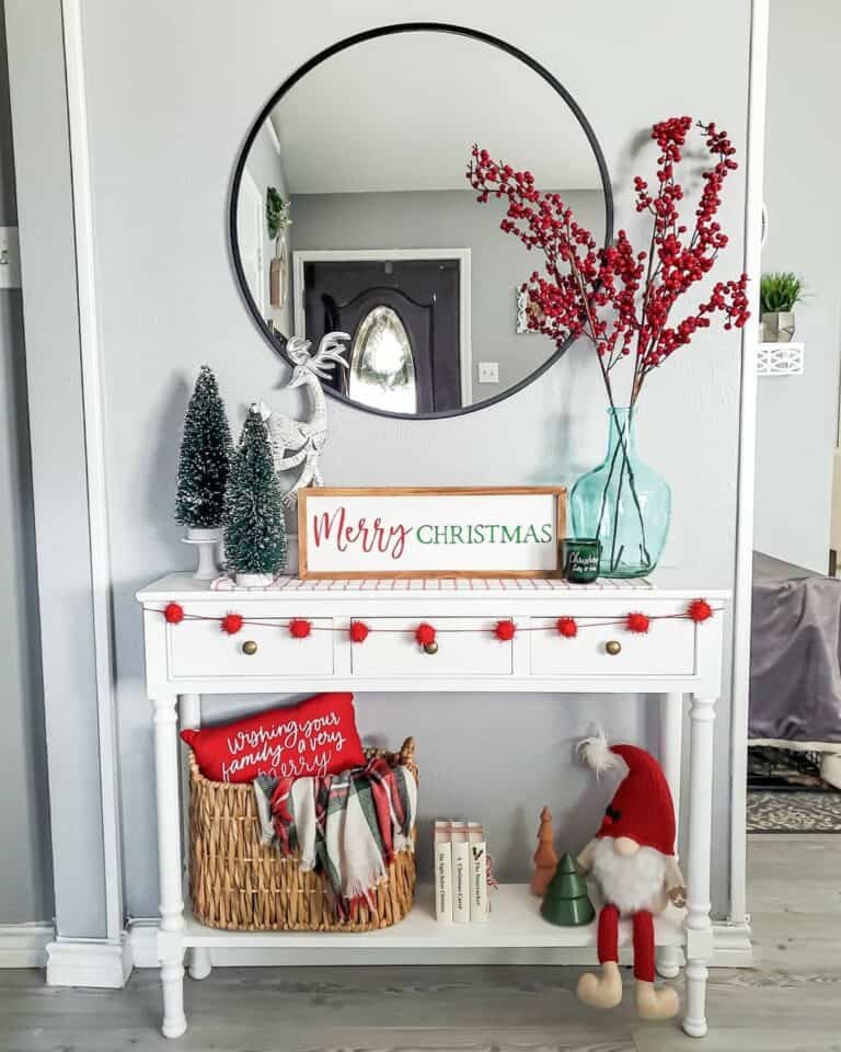 White Console Display