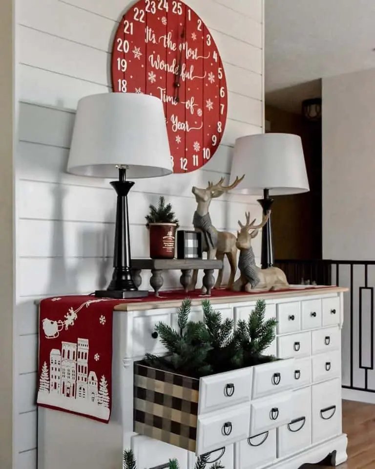 White Dresser Display